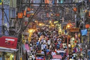 Le marché de Chandni Chowk à New Delhi
